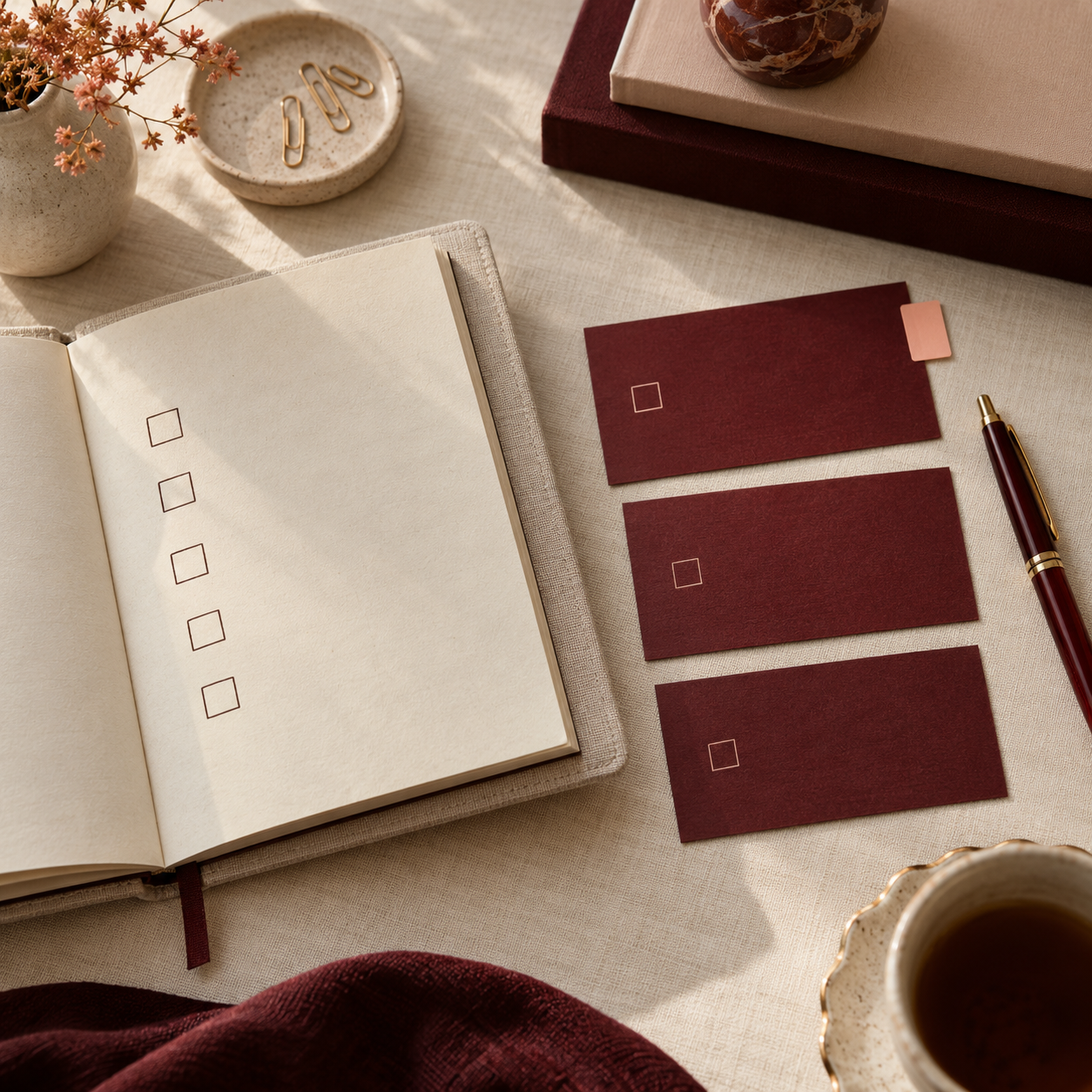 Carnet et cartes pour organiser une délégation